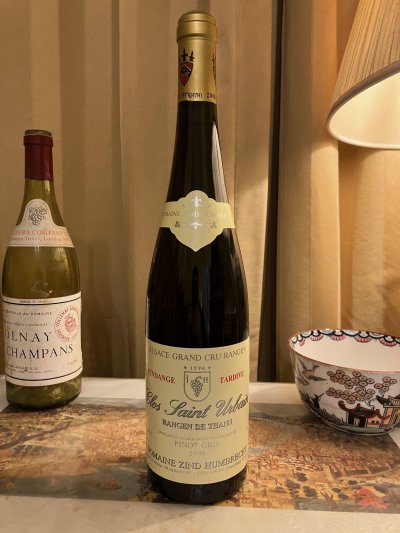 Domaine Zind Humbrecht, Pinot Gris Thann Clos Saint Urbain Vendanges Tardives Grand Cru, Rangen