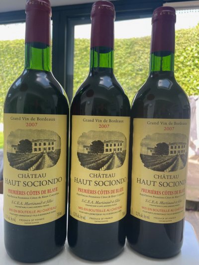 Chateau Haut Sociondo, Blaye-Cotes de Bordeaux