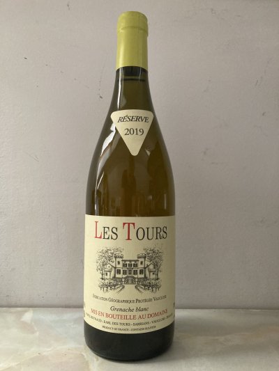 Les Tours Blanc, Côtes du Rhône Blanc‘ Reserve’ Château des Tours, Emmanuel Reynaud 2019