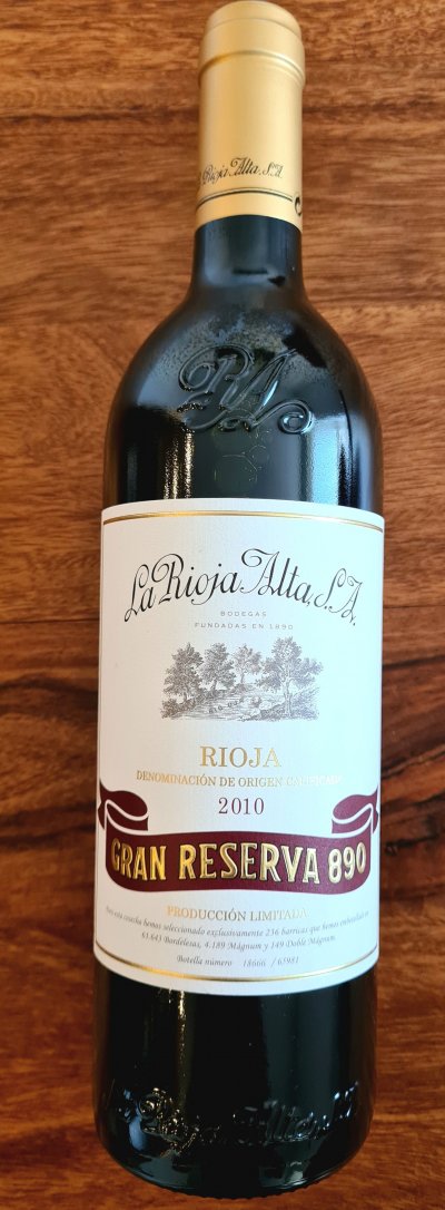 La Rioja Alta, Gran Reserva 890, Rioja
