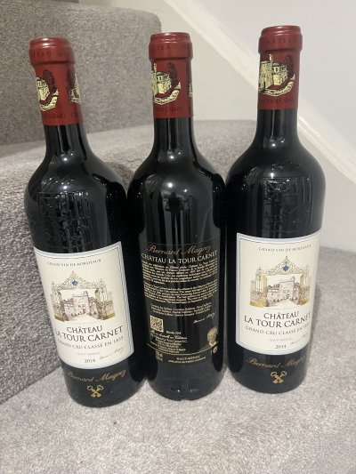 2014 (3 bottles) Chateau La Tour Carnet 4eme Cru Classe, Haut-Medoc