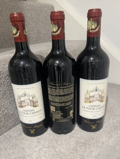 2014 (3 bottles) Chateau La Tour Carnet 4eme Cru Classe, Haut-Medoc