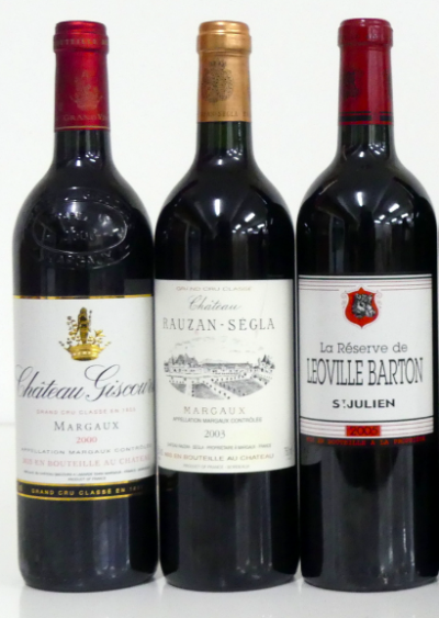 mixed bordeaux x 3