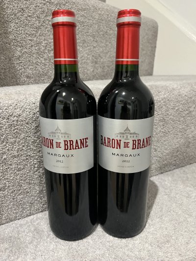 2012 (2 bottles) Baron de Brane, Margaux