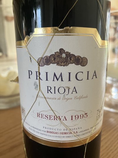 Bodegas Primicia Rioja 1995