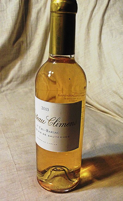 Chateau Climens,  1er Cru Barsac. Sauternes.  2013.