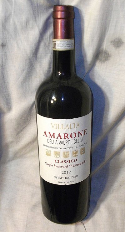 Villalta, Amarone Della Valpolicella. Classico 2012.  Single Vineyard. 1.5L.