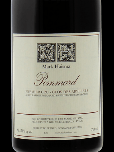 2016 Pommard 1er Cru Les Arvelets, Mark Haisma