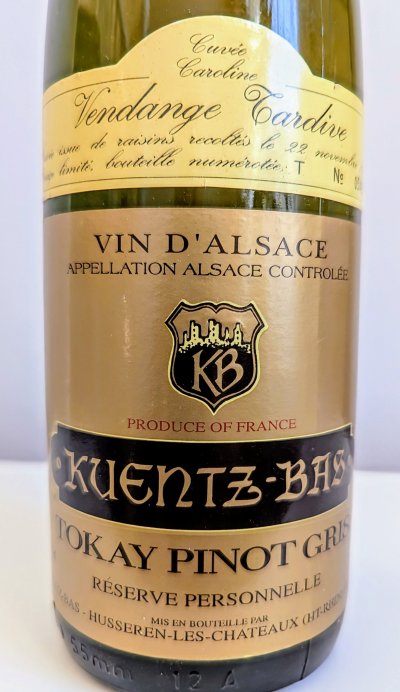 Kuentz-Bas, Tokay Pinot Gris Cuvee Caroline Vendanges Tardives