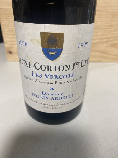 Domaine Follin Arbelet, Aloxe-Corton Premier Cru, Les Vercots