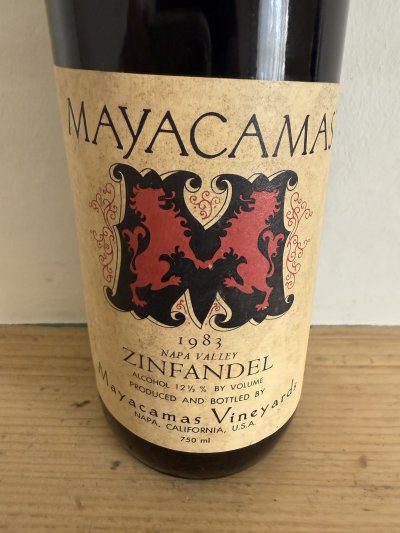 Mayacamas, Napa Zinfandel Late Harvest, Napa Valley