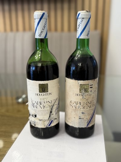2 Bottles 1977 / 1978 Houghton Reserve Cabernet Sauvignon