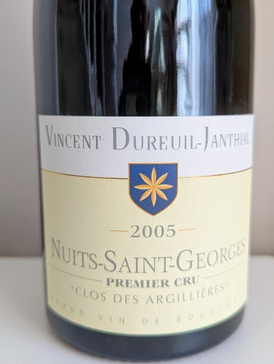 Vincent Dureuil Janthial, Nuits-Saint-Georges Premier Cru, Clos des Argillieres