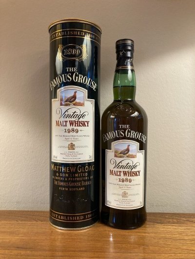 Famous Grouse 1989 12 year old malt whisky