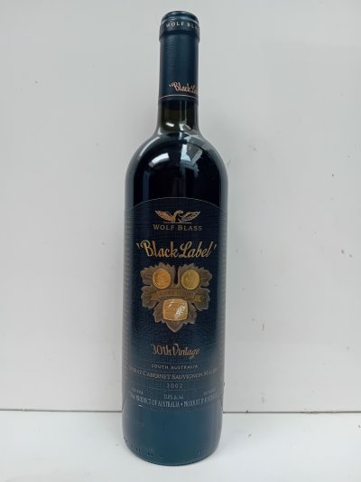 Wolf Blass Black Label 30th anniversary vintage