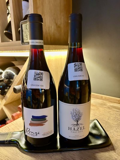 Two Oregan Pinot Noirs from Willamette Valley Years 2021 & 2022