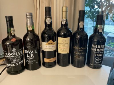 Selection of six port bottles