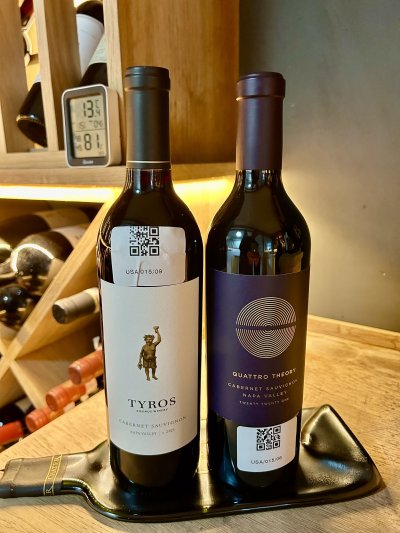 Two Napa Valley Cabernet Sauvignon, Silenus Tyros and Quattro Theory