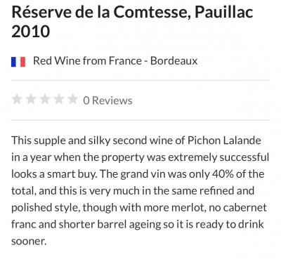 Pichon Comtesse Reserve, Pauillac