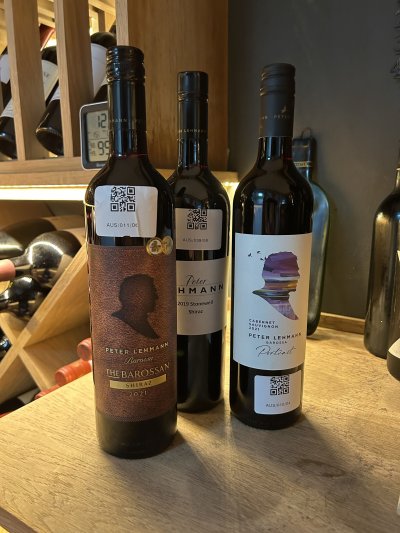 Three Peter Lehmann Classics - Stonewall Shiraz 2019, Portrait 2021, The Barossan 