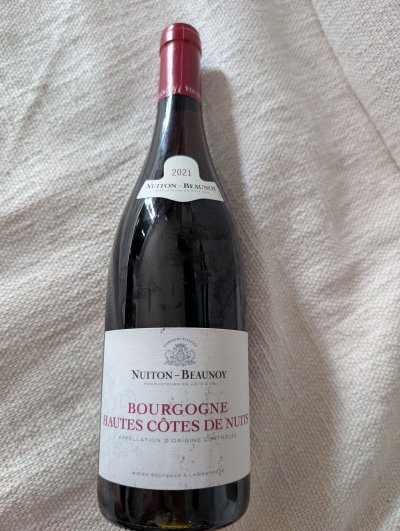 Nuiton-Beaunoy Bourgogne Hautes Cotes de Nuits