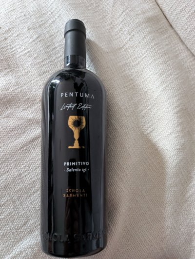 2021 schola sarmenti pentuma primitivo limited edition