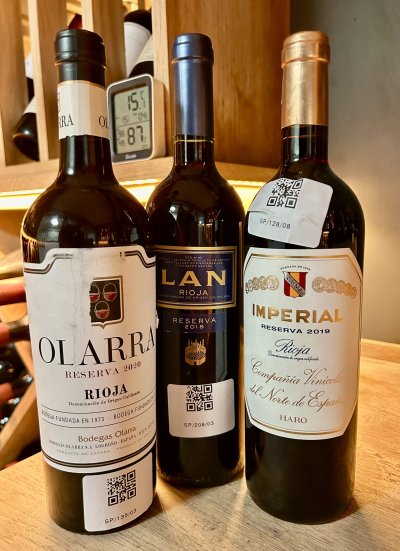 Three Rioja Reserva - Olarra 2020, Lan 2018, Imperial 