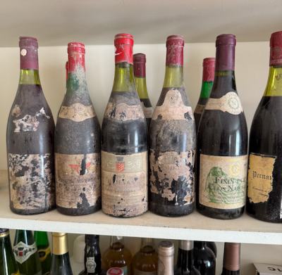 mixed rhone valley /burgundy wines x 5