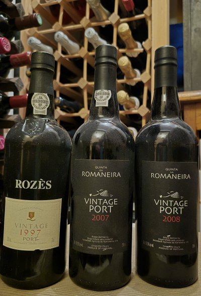 six bottles of vintage Port 1997 - 2008