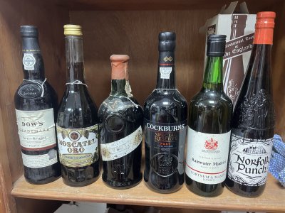6 X Mixed Bottles Port & Madeira Moscatel Gold  Ect
