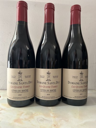 Côtes du Rhône Rouge  Les Quatre Terres  Santa Duc 
