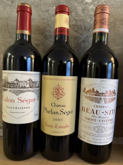 Left bank Bordeaux x3
