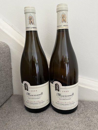 2000 (2 different bottles) Jean-Philippe Fichet, Meursault, Les Gruyaches