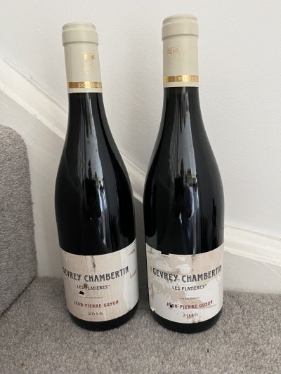 2016 (2 bottles) Domaine Jean-Pierre Guyon, Gevrey-Chambertin, La Platiere
