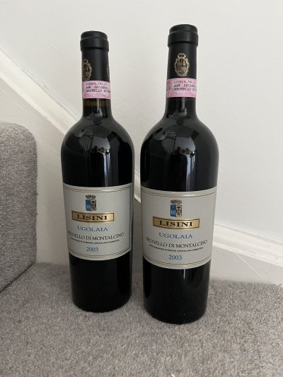 2003 (2 bottles) Lisini, Brunello di Montalcino, Ugolaia