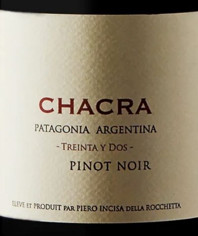 Bodega Chacra, Treinta y Dos Pinot Noir, Rio Negro