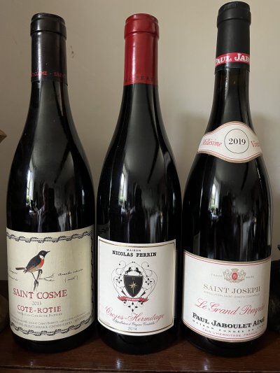 Mature Trio of impeccable Northern Rhône reds