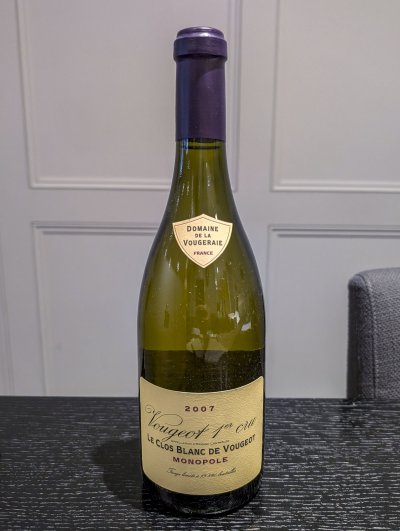 Domaine de la Vougeraie, Vougeot Premier Cru, Le Clos Blanc de Vougeot