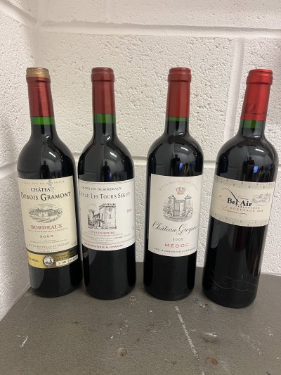 4 X Bots Mixed 2005 Bordeaux