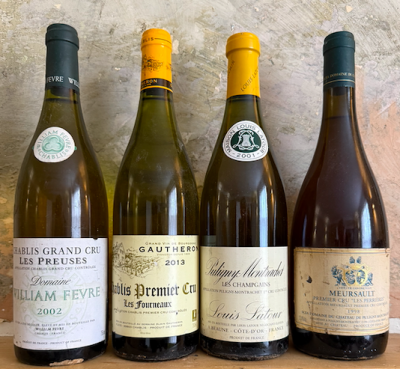 mixed white burgundy..