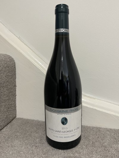 2013 Michele et Patrice Rion, Nuits-Saint-Georges Premier Cru, Clos des Argillieres