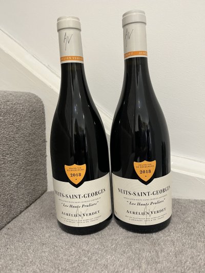 2018 (2 bottles) Aurelien Verdet, Nuits-Saint-Georges, Les Hauts Pruliers