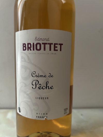 Crème de Pêche, Edmond Briottet, Dijon, Burgundy