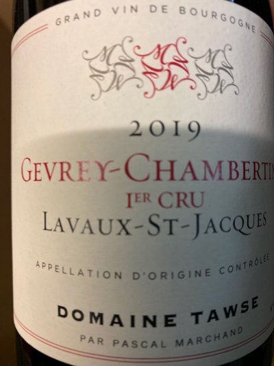 Domaine Tawse, Gevrey-Chambertin Premier Cru, Lavaux St-Jacques