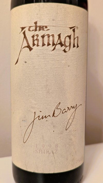 Jim Barry, The Armagh Shiraz, Clare Valley