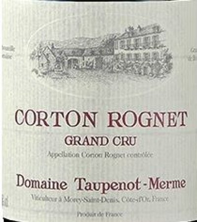Domaine Taupenot-Merme, Corton Grand Cru, Le Rognet et Corton