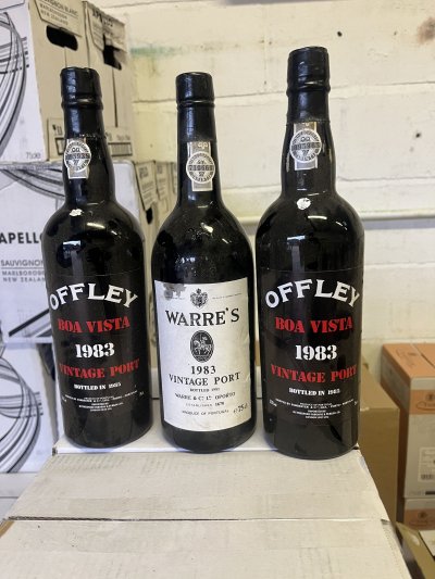 1983 Offley Boa Vista Vintage Port X 2 1983 Warre Vintage Port X 1 