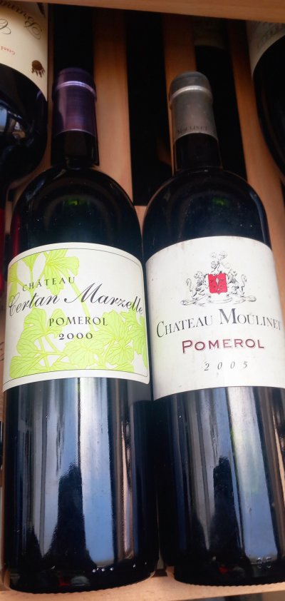  2 pomerols Chateau Certan Marzelle, Pomerol