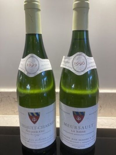 Domaine Jean Monnier, Meursault Premier Cru, Charmes 1999 & Meursault La Barre 1996