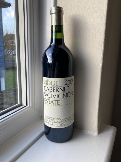 Ridge, Estate Cabernet Sauvignon, Santa Cruz Mountains